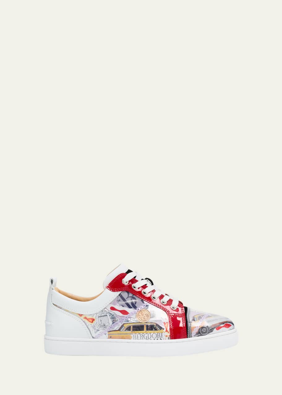 Image 1 of 1: Fun Louis Junior Leather Trash Low-Top Sneakers