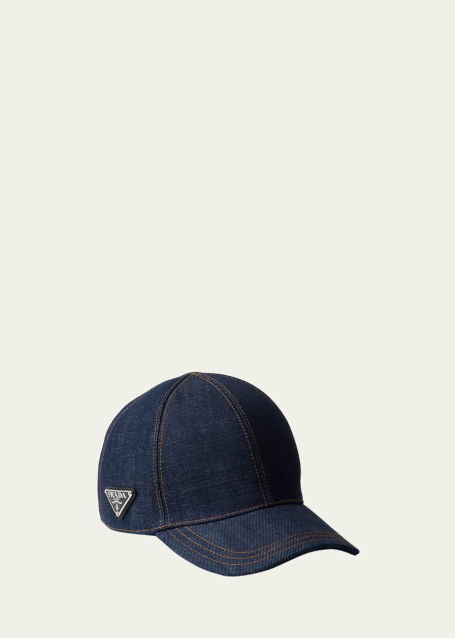 Prada Men's Denim Baseball Cap - Bergdorf Goodman