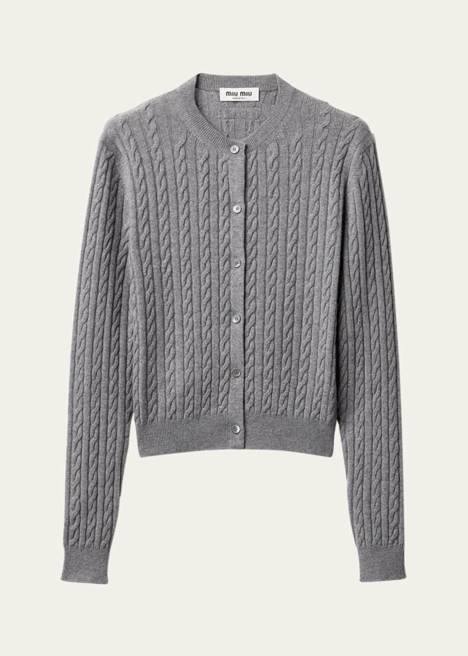 Cable Cashmere Cardigan