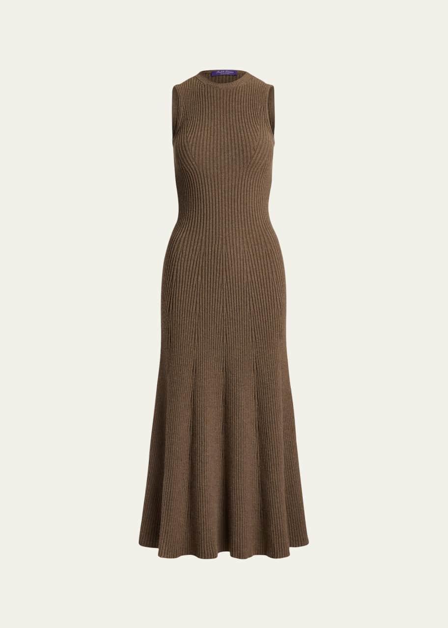 Ralph Lauren Collection Lofty Cashmere Rib Sleeveless Midi Day Dress -  Bergdorf Goodman