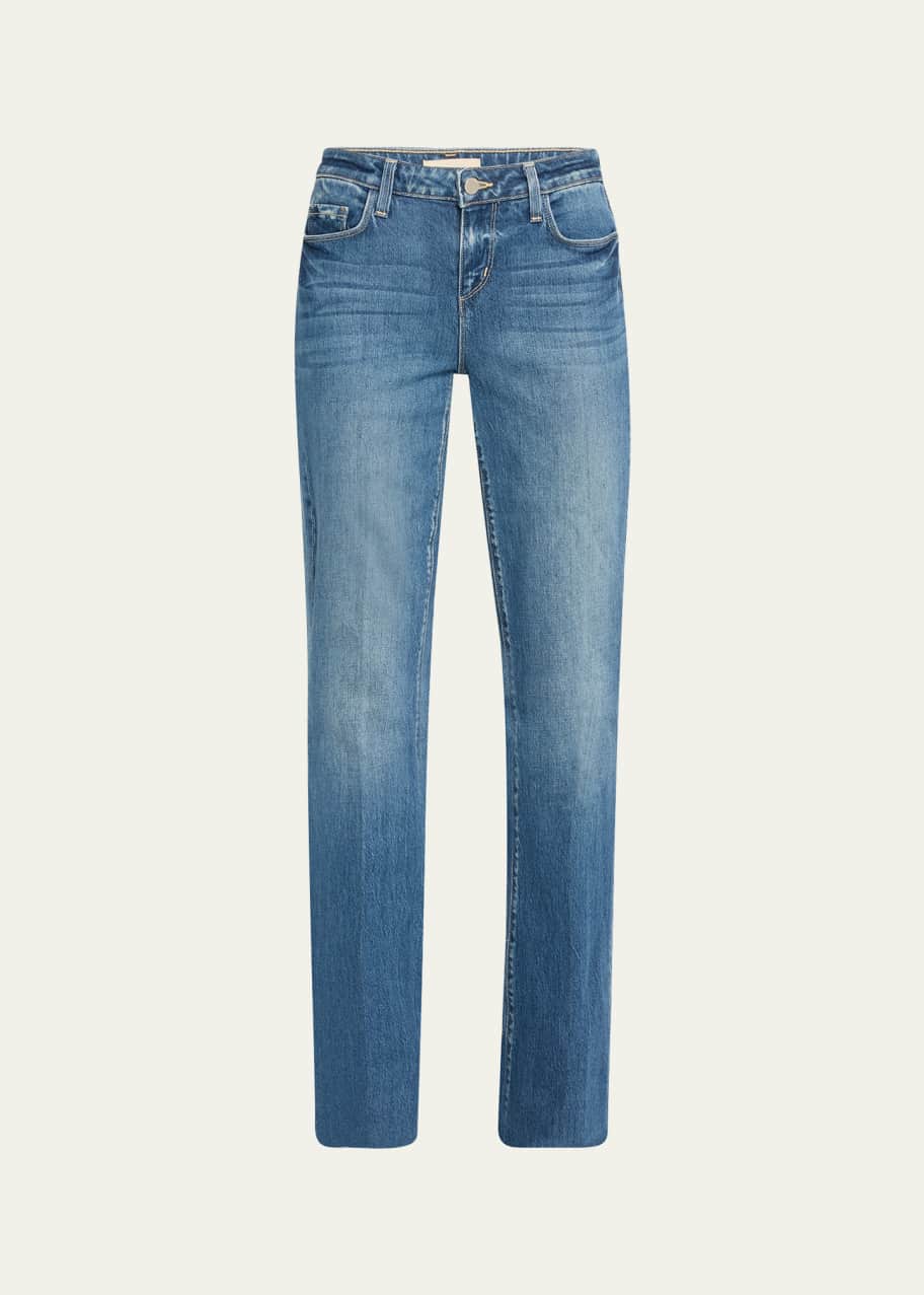 Image 1 of 1: Sneeki Low-Rise Straight-Leg Jeans