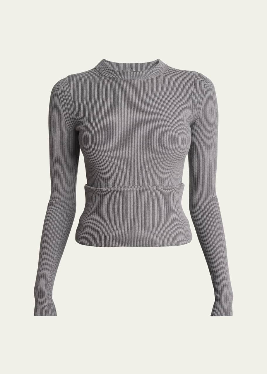 Image 1 of 1: Alysaa Ribbed Wool Sweater