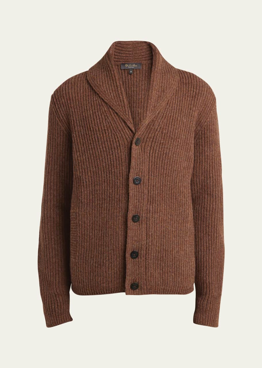 Image 1 of 1: Men's Alpe Wool Cardigan Sweater