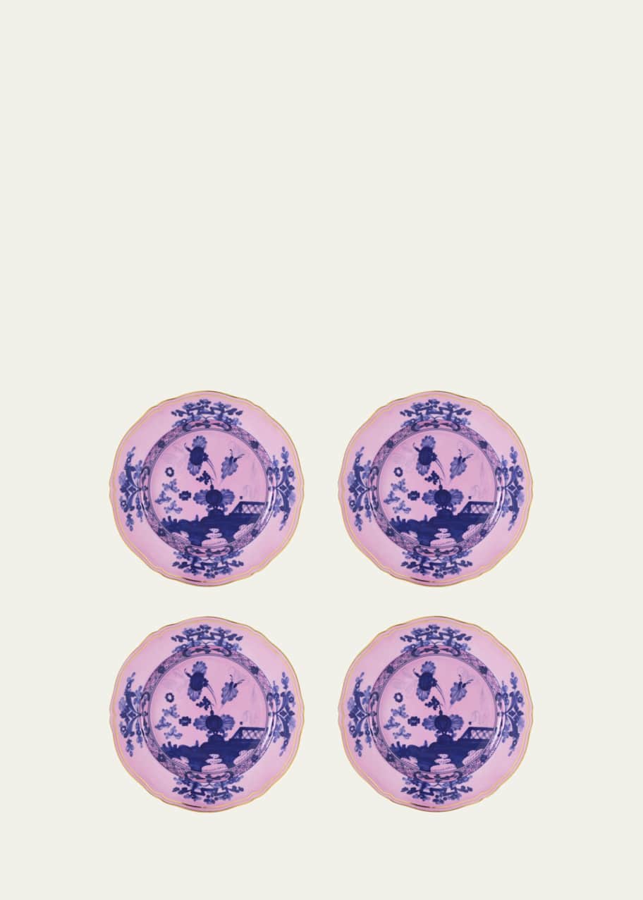 Image 1 of 1: Oriente Italiano Azalea Dessert Plates, Set of 4