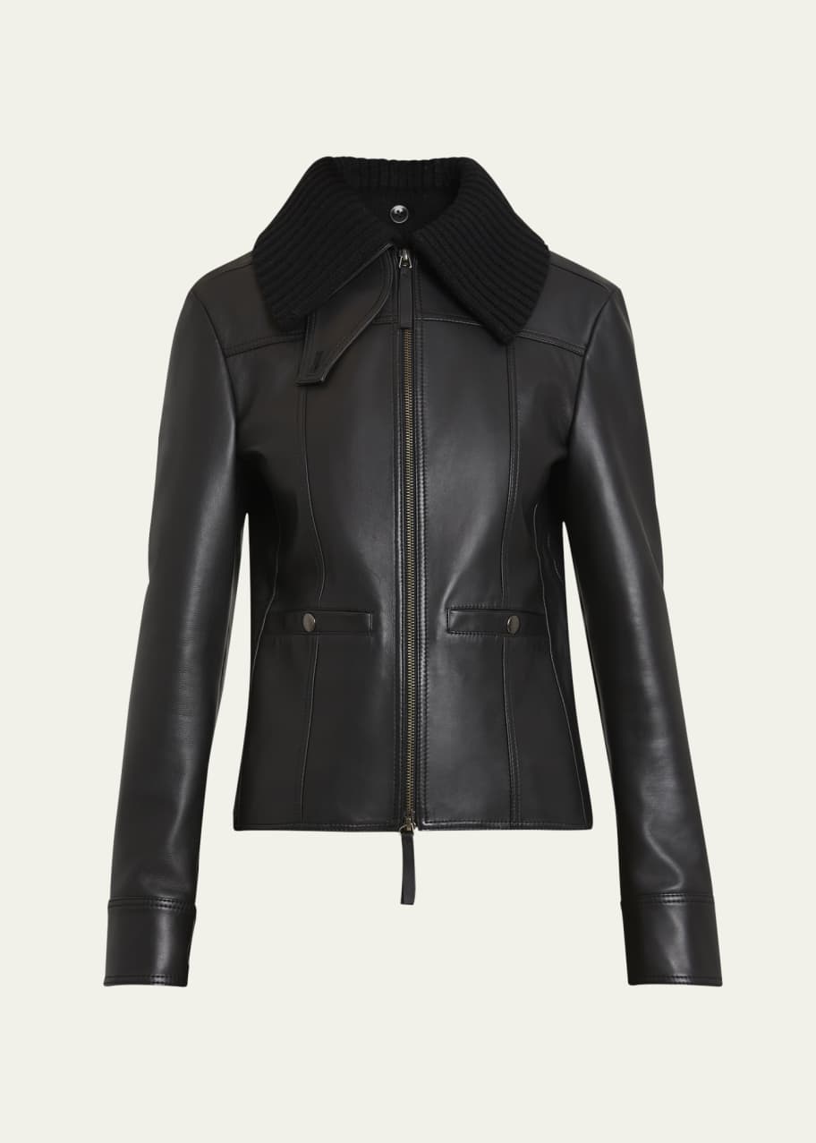 Image 1 of 1: Vaughn Leather Jacket