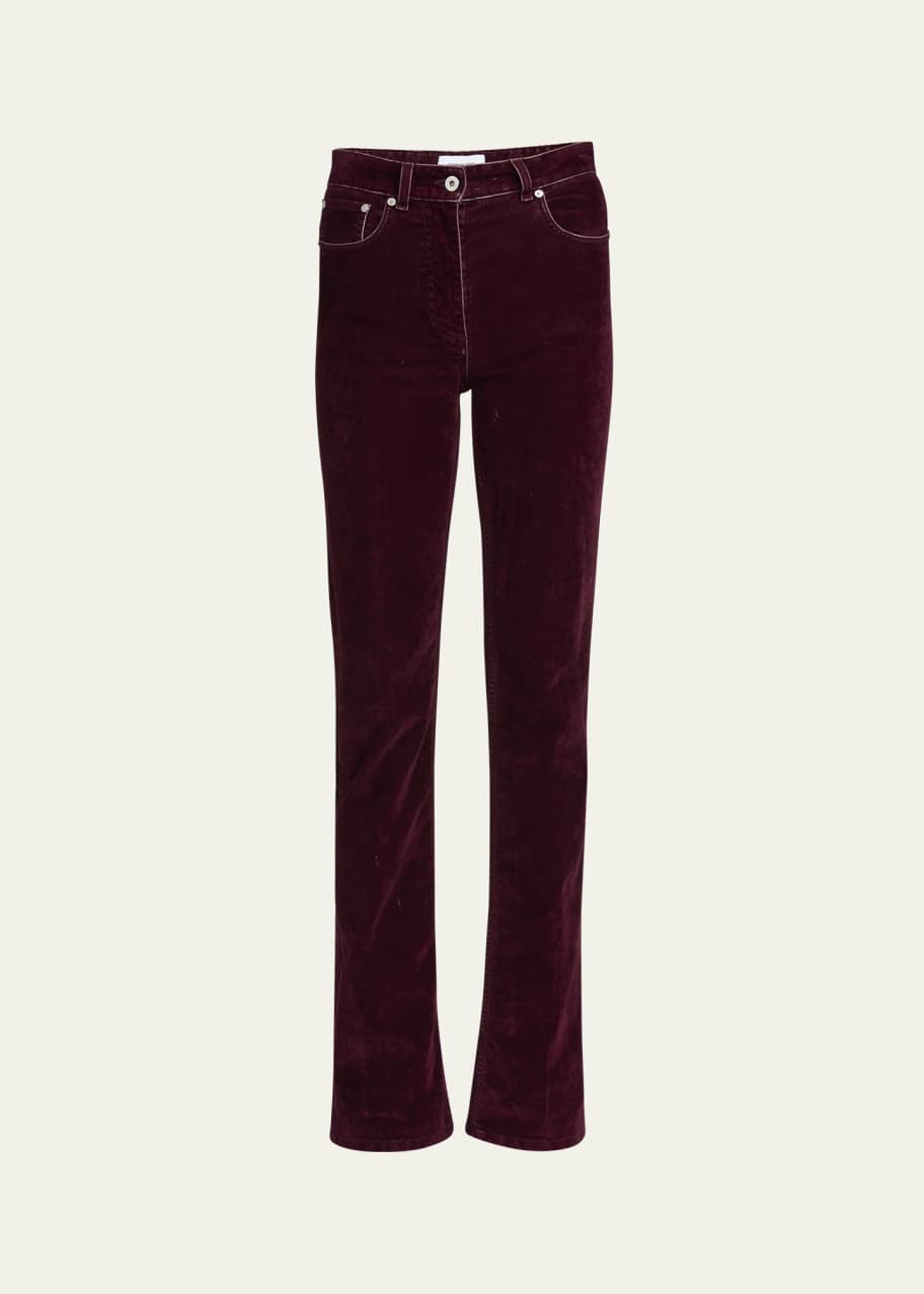 Image 1 of 1: Flock Velvet Straight Leg Pants