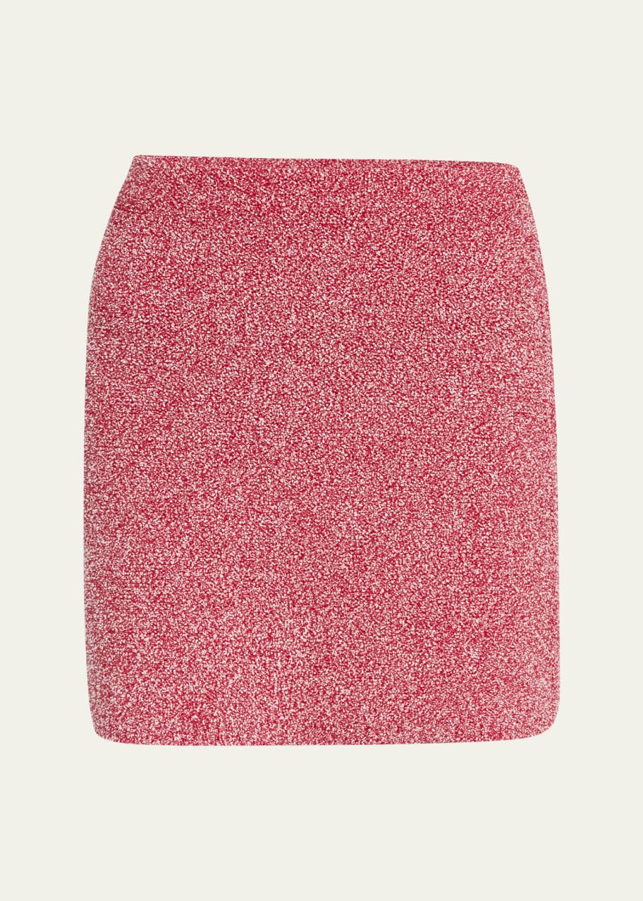 Image 1 of 1: Textured Knit Mini Skirt