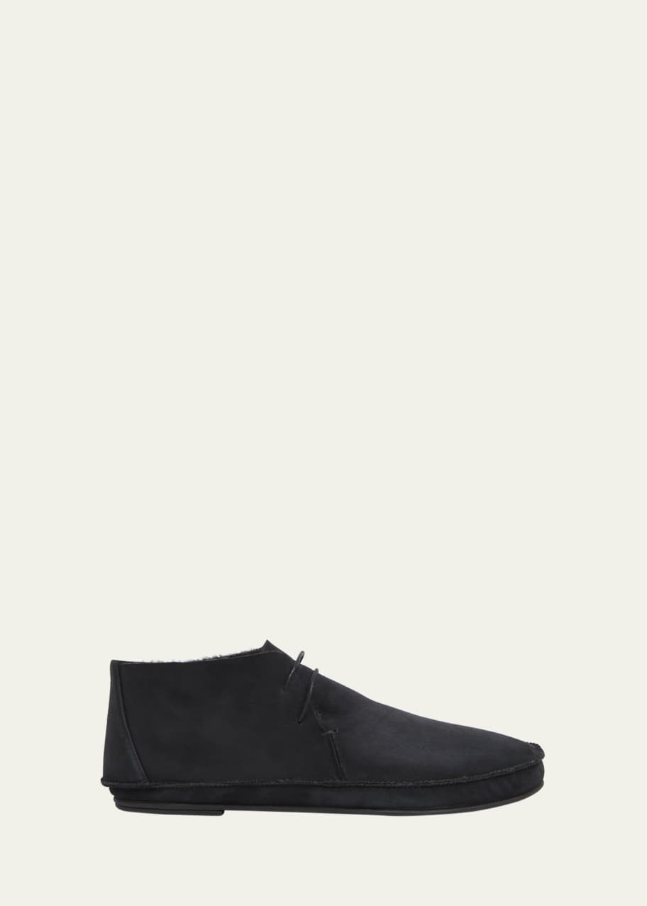 ナチュラル ☆ THE ROW ザロウ Tyler suede moccasins モカシン THE ROW Tyler Suede Shearling Moccasin Booties - Bergdorf
