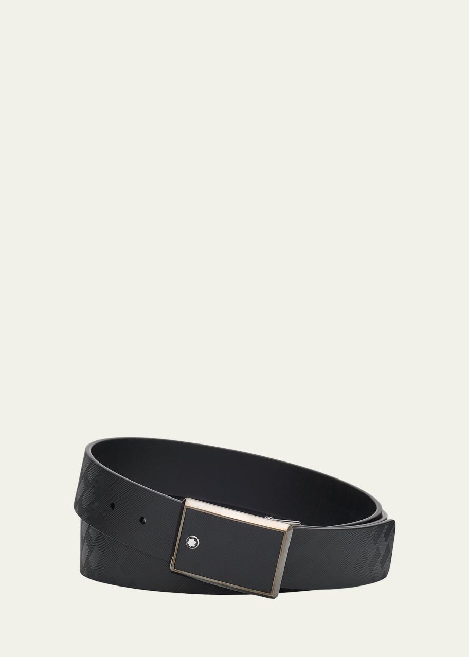 Montblanc Men's Extreme 3.0 Leather Plate-Buckle Belt - Bergdorf