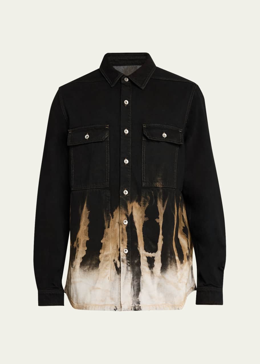 Image 1 of 1: Men's Flame Denim Overshirt