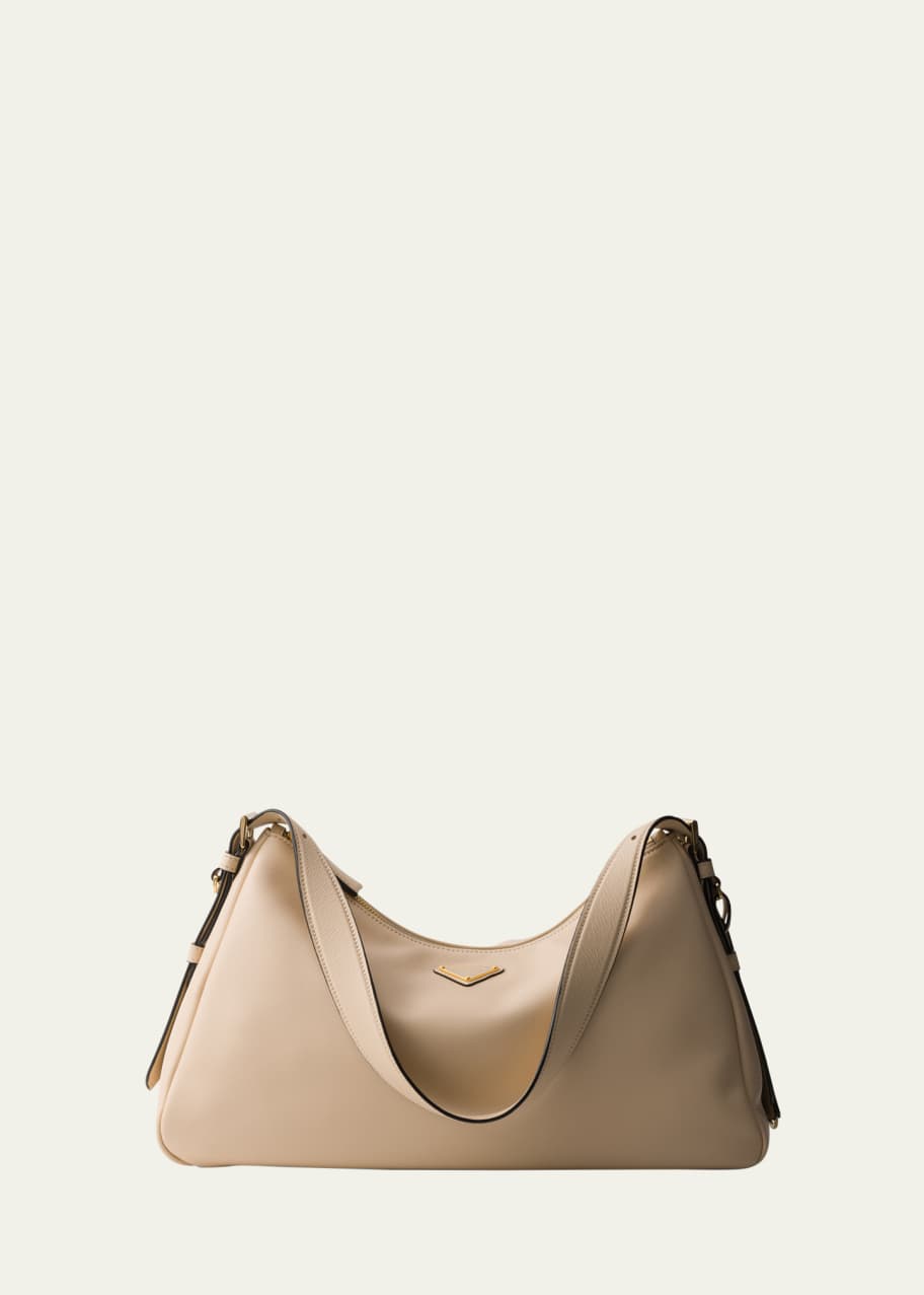 Prada Aimee Grain Leather Shoulder Bag - Bergdorf Goodman