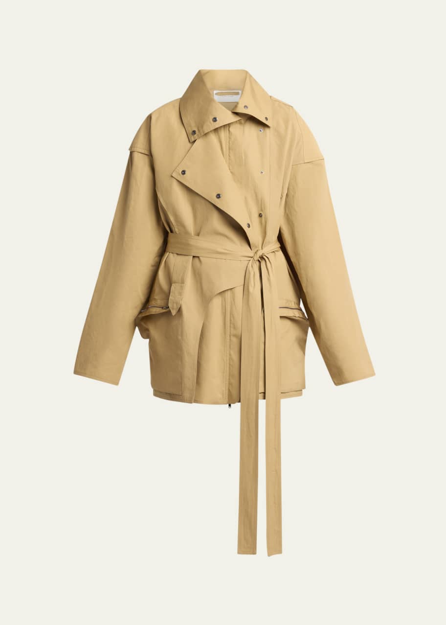 Image 1 of 1: Pierrick Technical Cotton Trench Coat