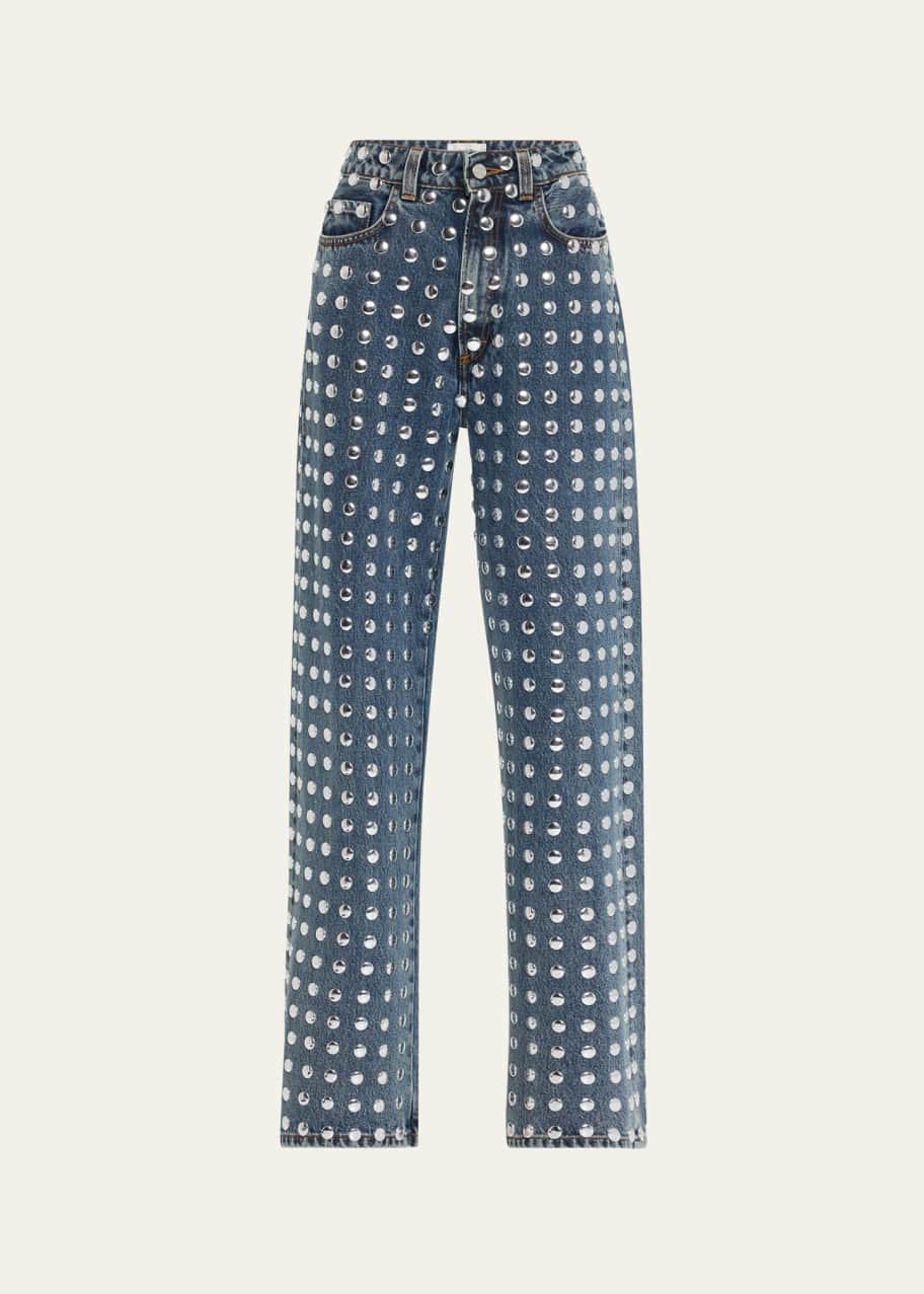 HAIKURE Winona Studded Baggy Jeans Bergdorf Goodman