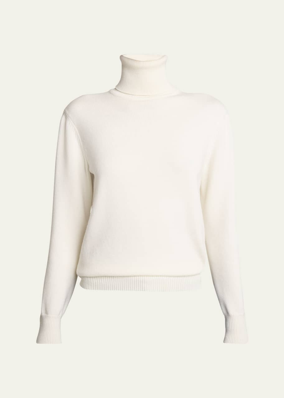 Image 1 of 1: Layered Ribbed Turtleneck Top