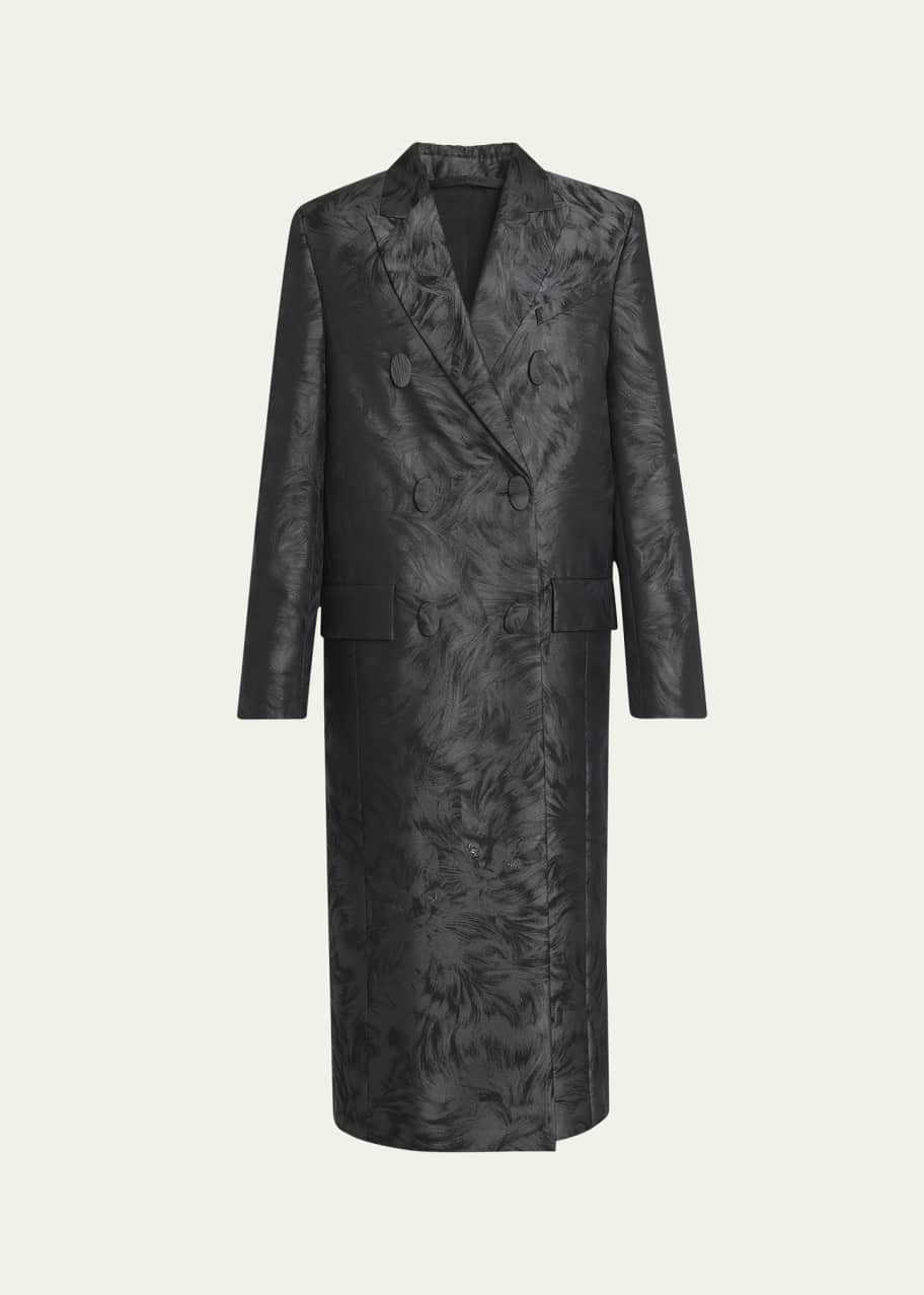 コート Givenchy Coats Givenchy Cats Jacquard Double Breasted Coat - Bergdorf Goodman