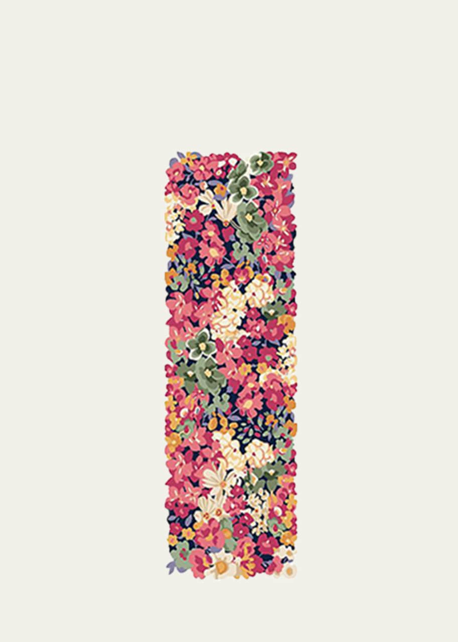 Image 1 of 1: Laura's Flowers Rug, 2'6" x 8'