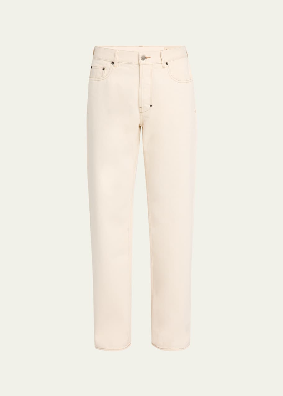 Image 1 of 1: Men's Waxed Cotton Five-Pocket Pants