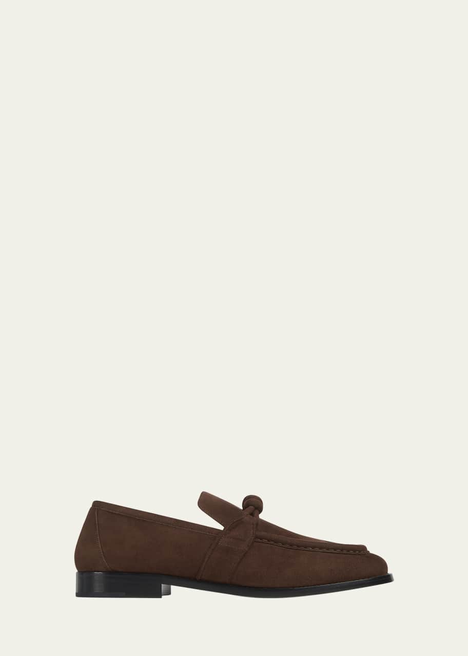 Image 1 of 1: Men's Astaire Suede Knot Loafers