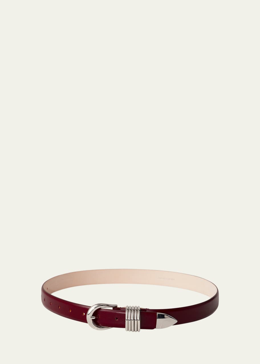 Dehanche Hollyhock Leather Belt - Bergdorf Goodman