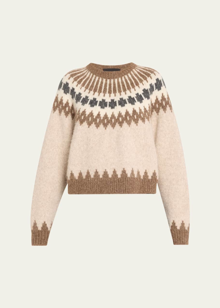 Image 1 of 1: Alena Fairisle Knit Sweater