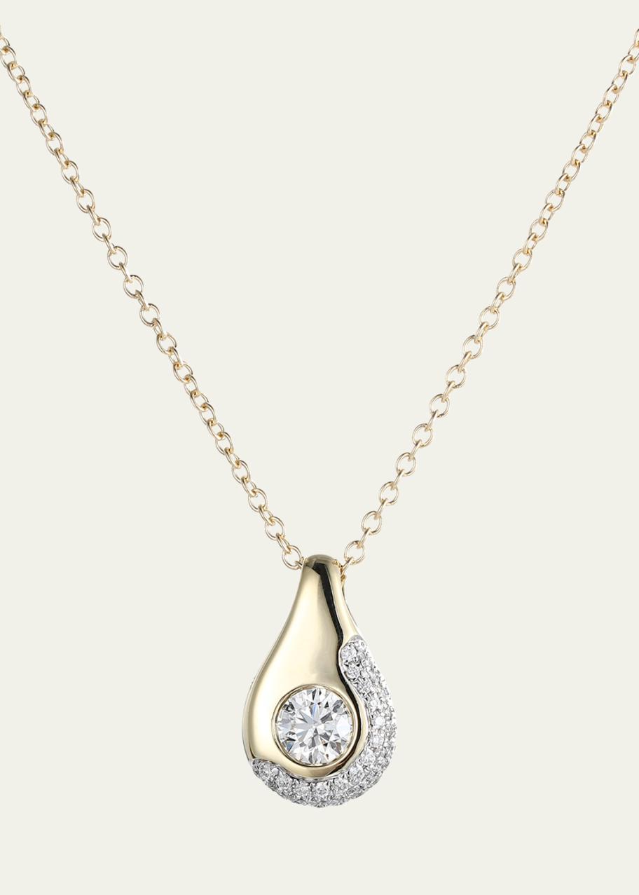 TYPE JEWELRY 14K Yellow Gold Lava Diamond Pendant Necklace - Bergdorf ...