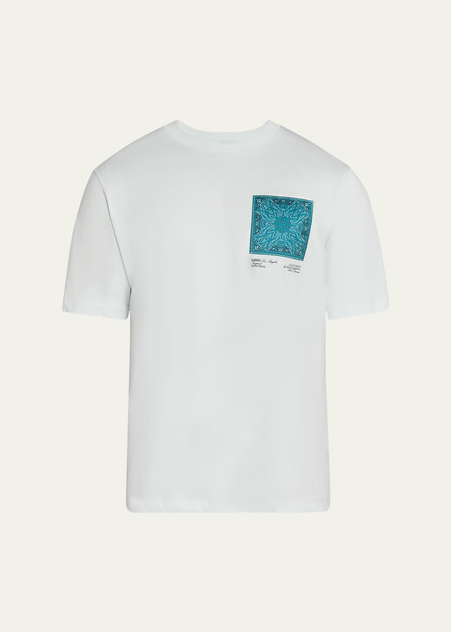 Image 1 of 1: Men's Bandana Silk Applique T-Shirt