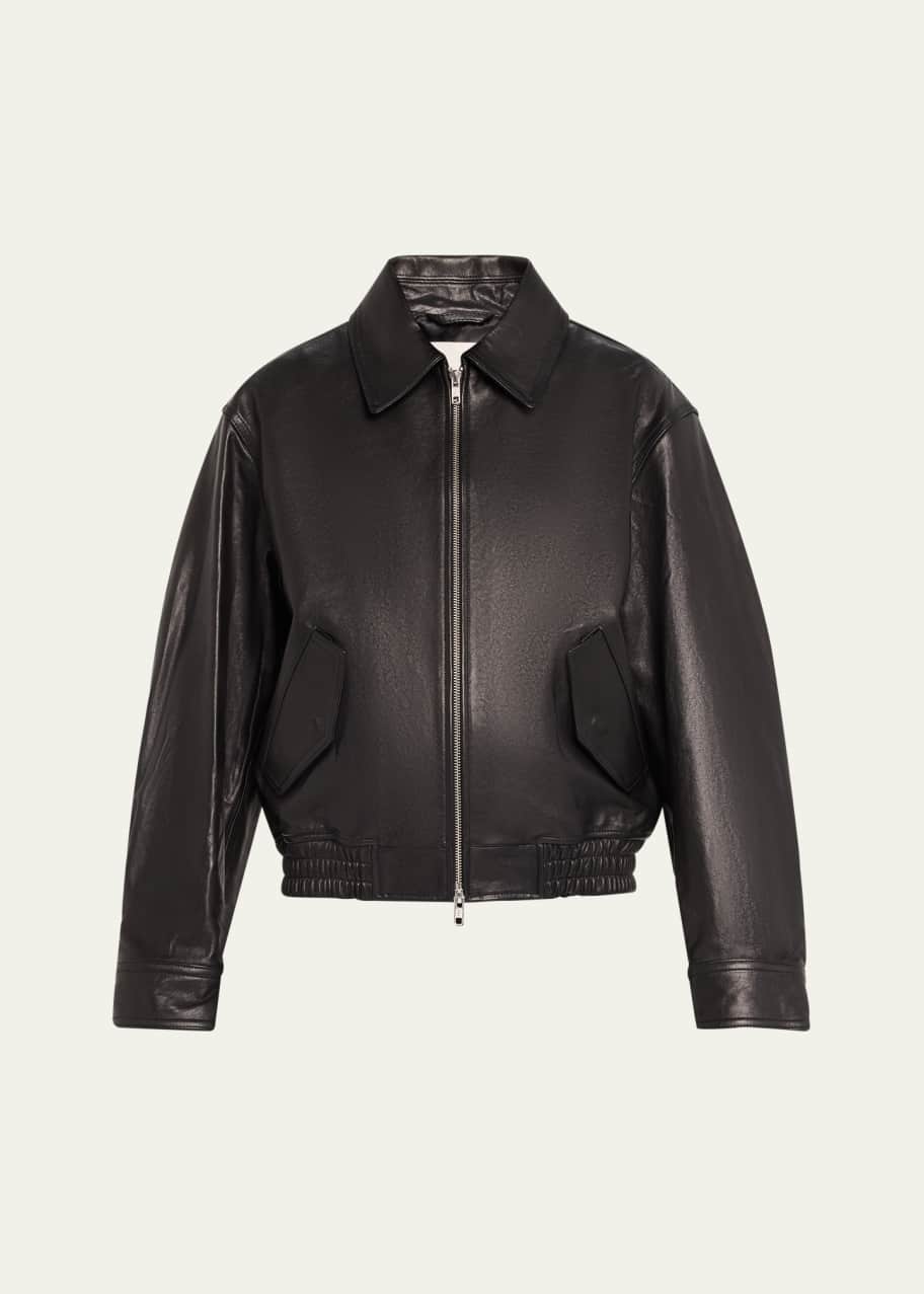Image 1 of 1: Blouson Leather Jacket