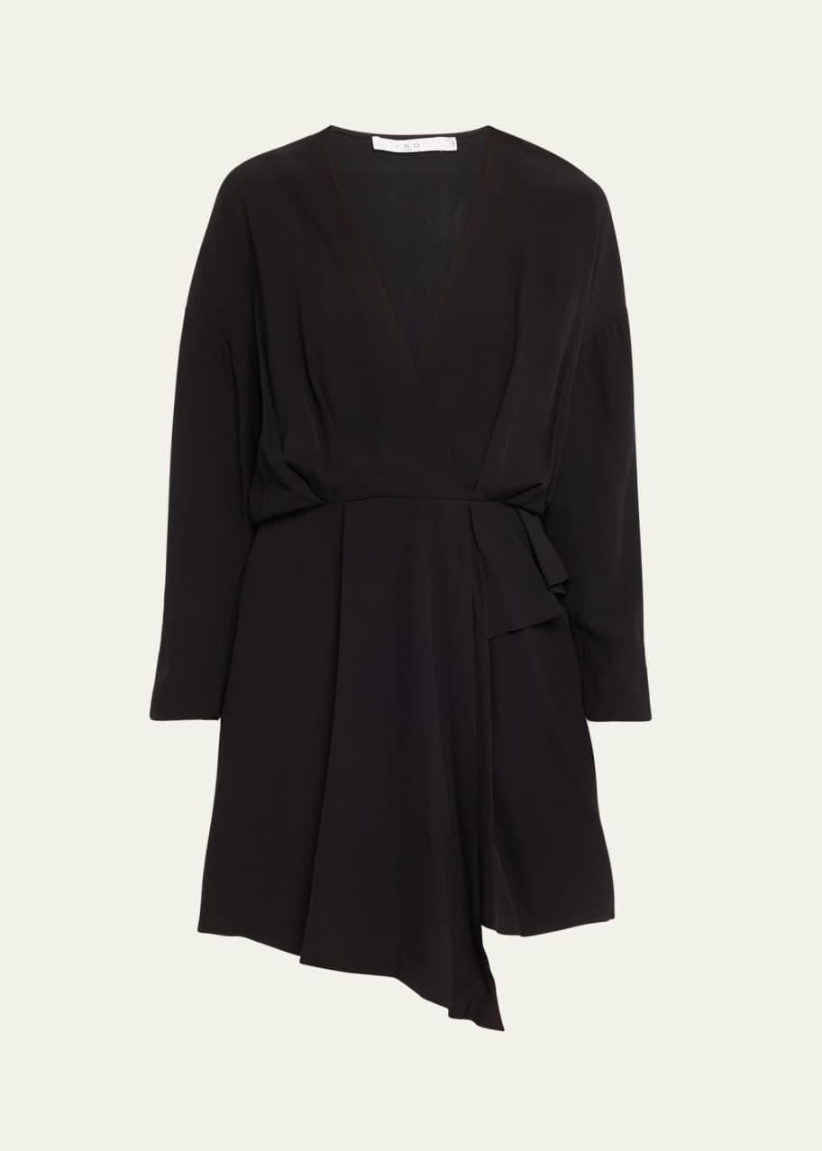 iro black mini dress Iro Genara Silk Mini Dress