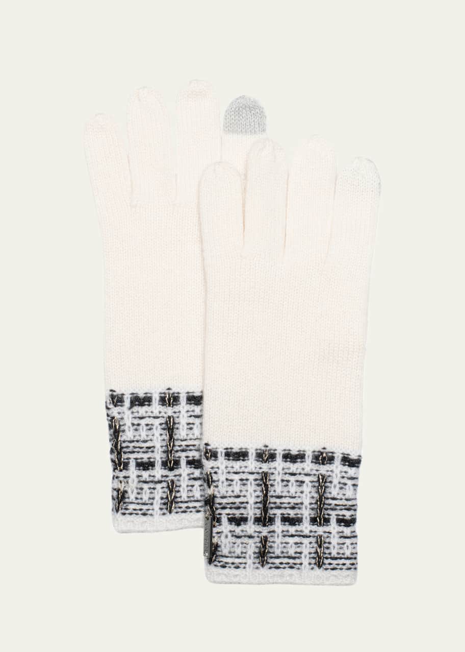 Image 1 of 1: Select Cashmere Knit Gloves