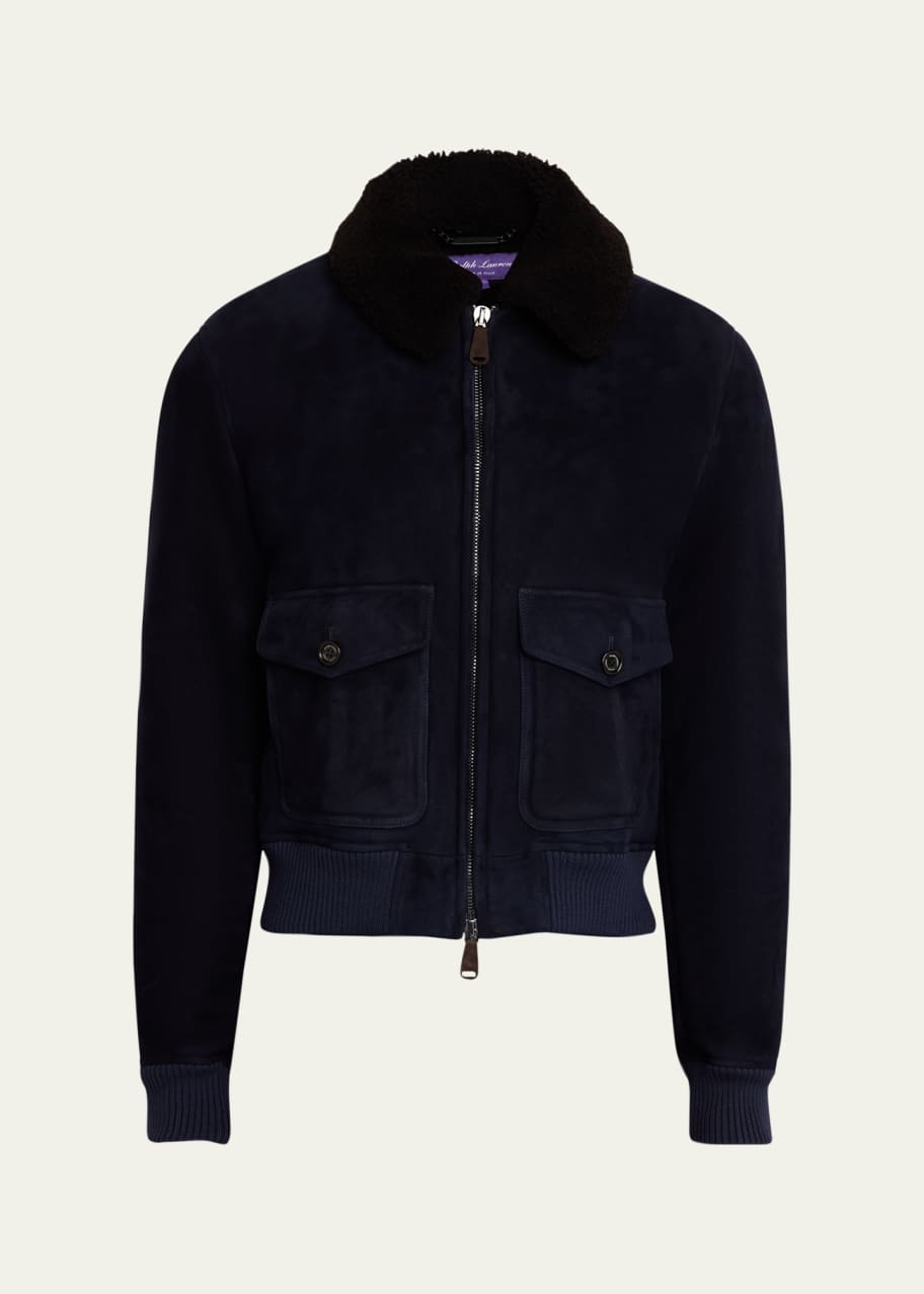Ralph Lauren Purple Label Men's Shearling Bomber Jacket - Bergdorf