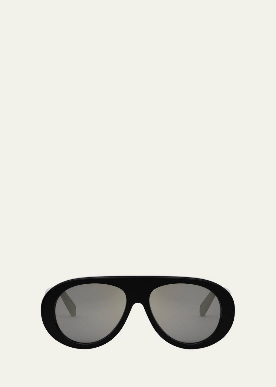 NEW Celine CL40300U Apres Ski Aviator Ivory Sunglasses S300 aviator sunglasses in white - Celine Eyewear | Mytheresa main image 2