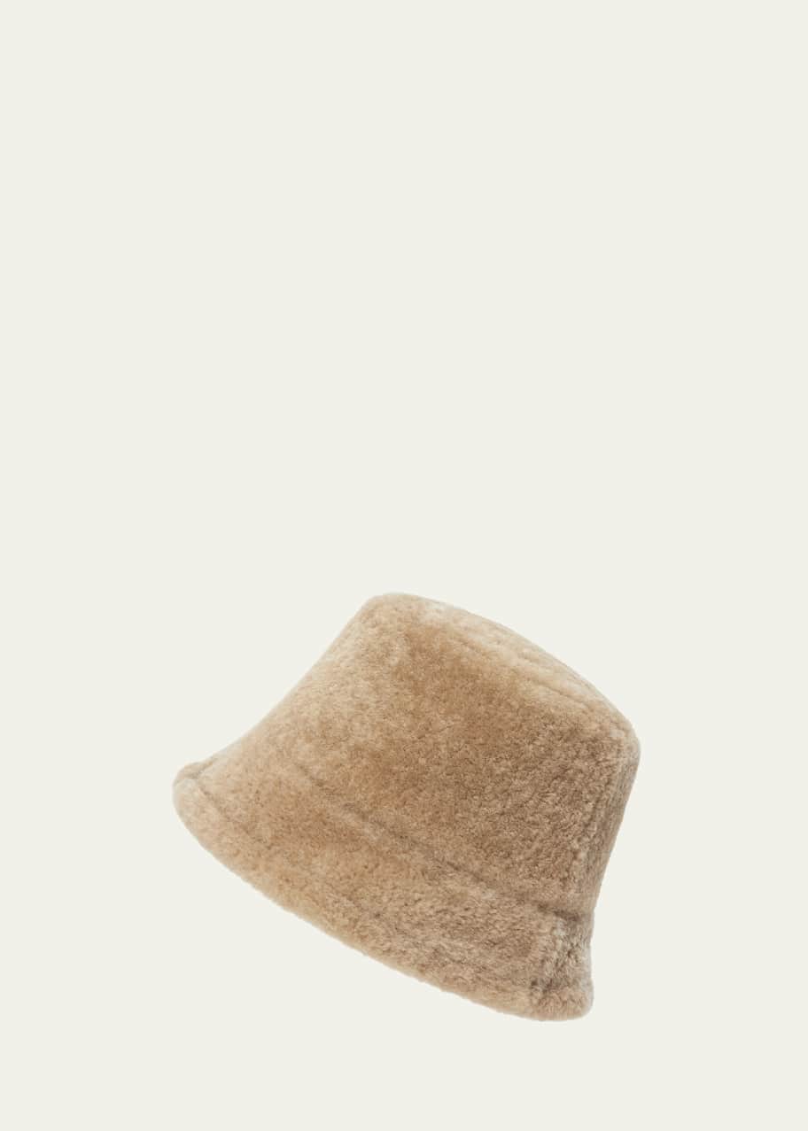 Loewe Sheep Shearling Fur Bucket Hat - Bergdorf Goodman