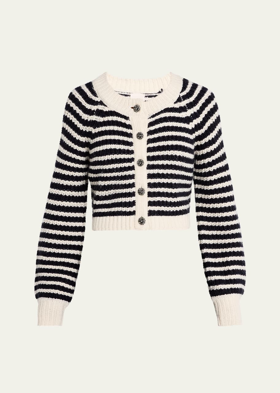 【限定価格セール！】 Cardigan Stripe Millie Sept a Cinq - Goodman Bergdorf トップス