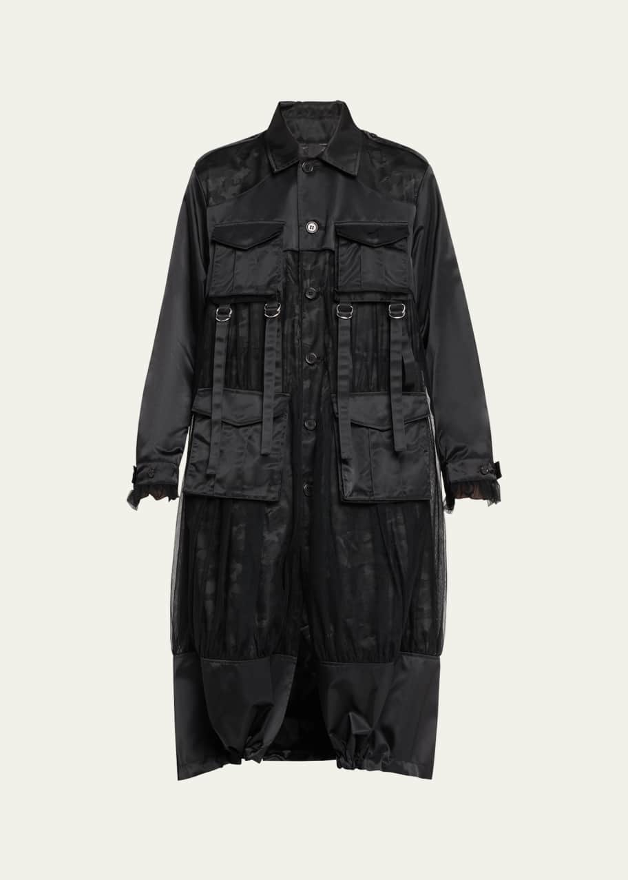 Image 1 of 1: Nylon Tulle Reversible Jacket