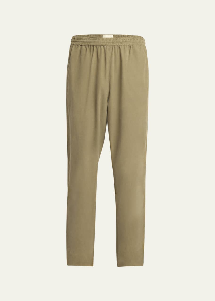 Image 1 of 1: Men's Baby Corduroy Elastic-Waist Pants