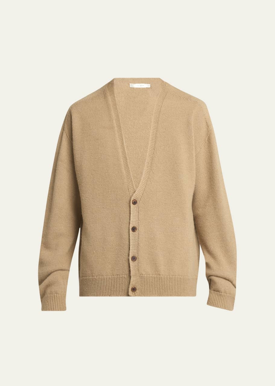 THE ROW Men's Sheldon Wool-Silk Cardigan - Bergdorf Goodman