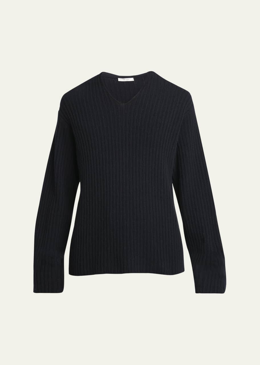 スウェット・トレーナー [The Row] Gustave Sweater in Cashmere THE ROW Gustave Ribbed Cashmere Sweater for Men | MR PORTER