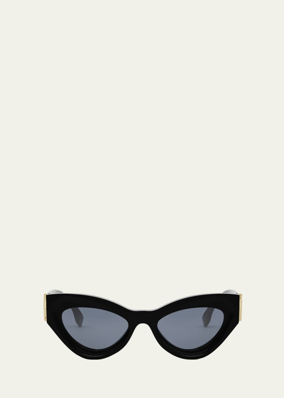 Image 1 of 1: FF Diamond Logo Acetate Cat-Eye Sunglasses