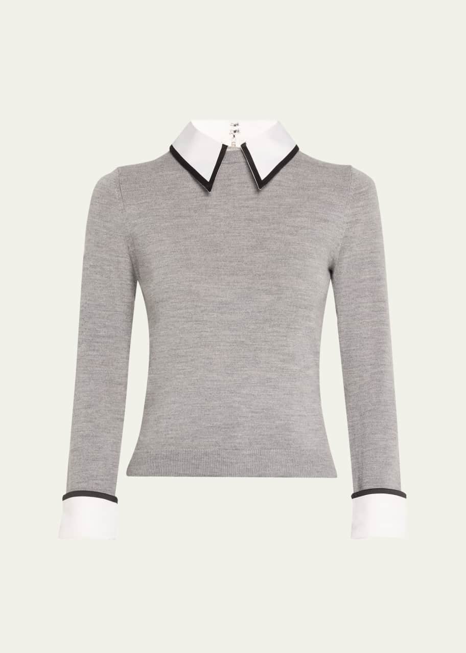 Image 1 of 1: Porla Collared Sweater