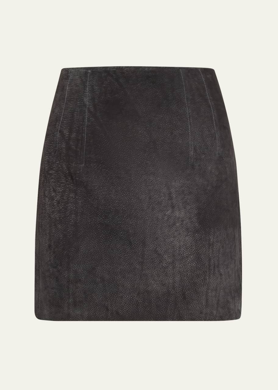 Image 1 of 1: Nubuck Mini Skirt