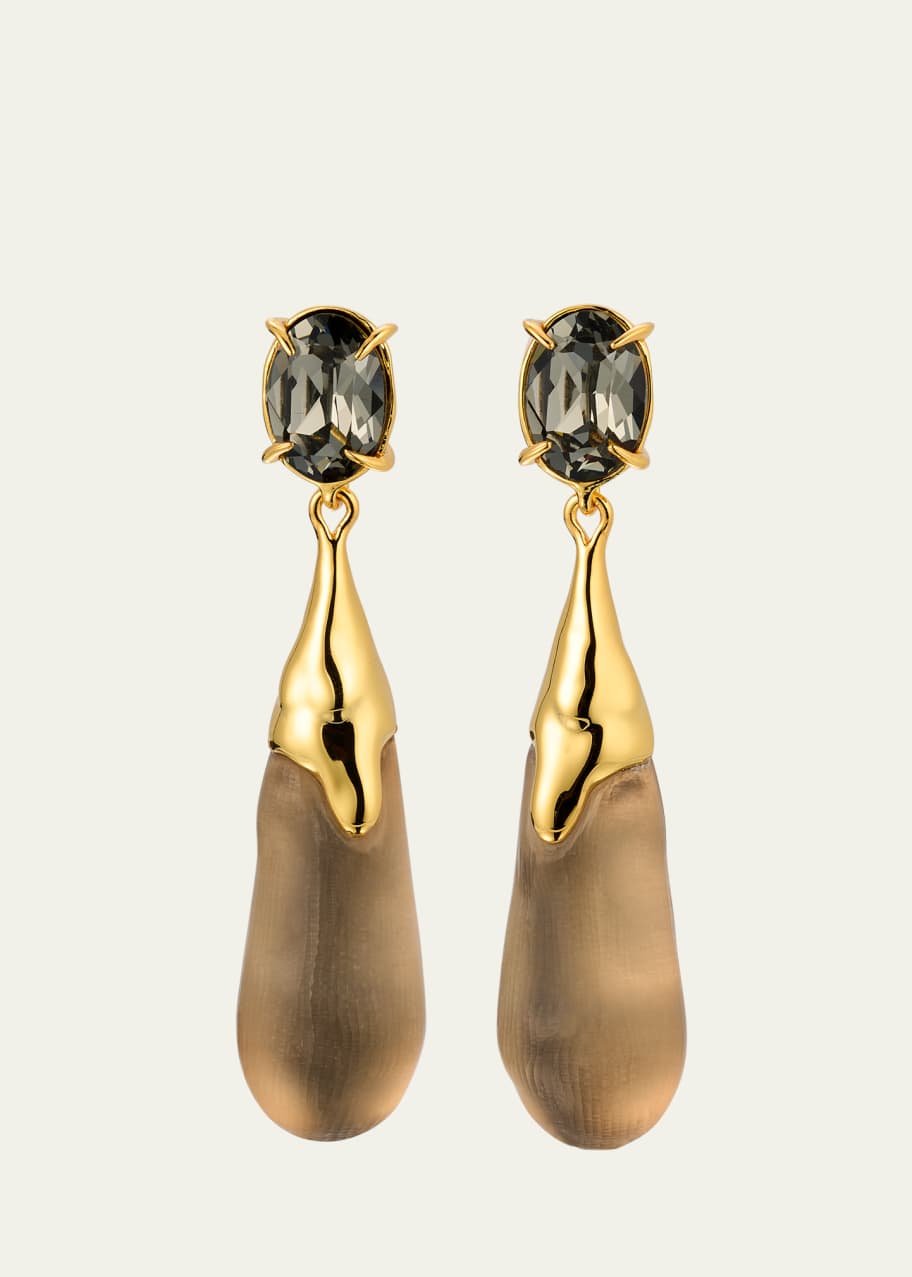 Image 1 of 1: Bonbon Crystal Small Teardrop Earrings