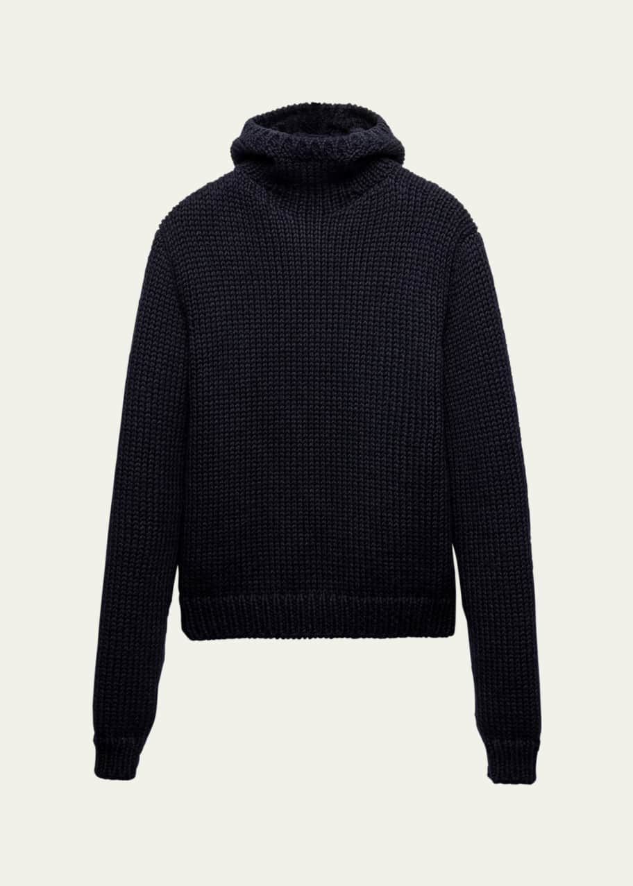 未使用品【BRIEFING】WOOL HIGH NECH KNIT HOODIE boxy knitted zip hoodie - Dark Grey | Weekday WW