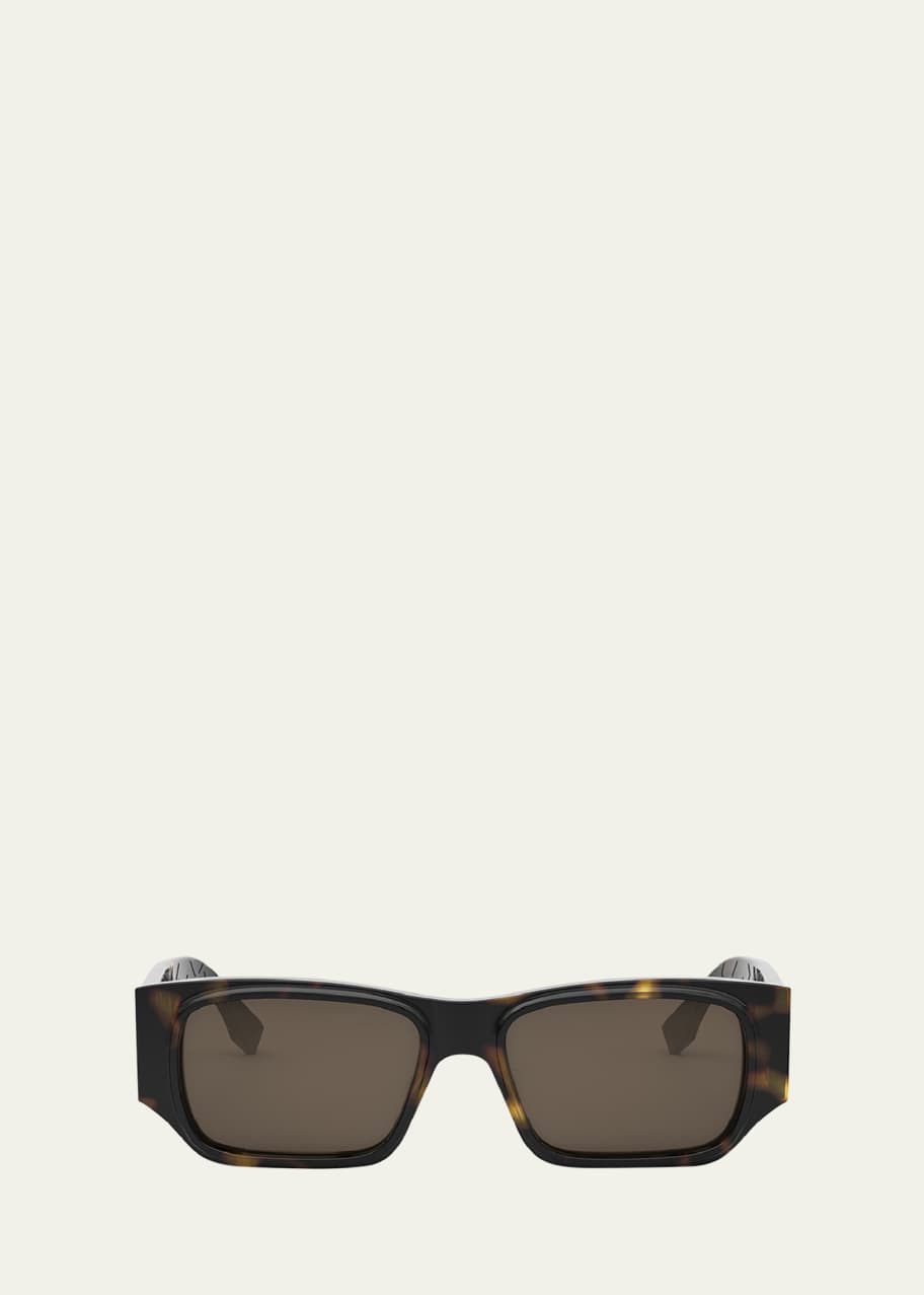 Image 1 of 1: Men's FF Squared Rectangle Sunglasses