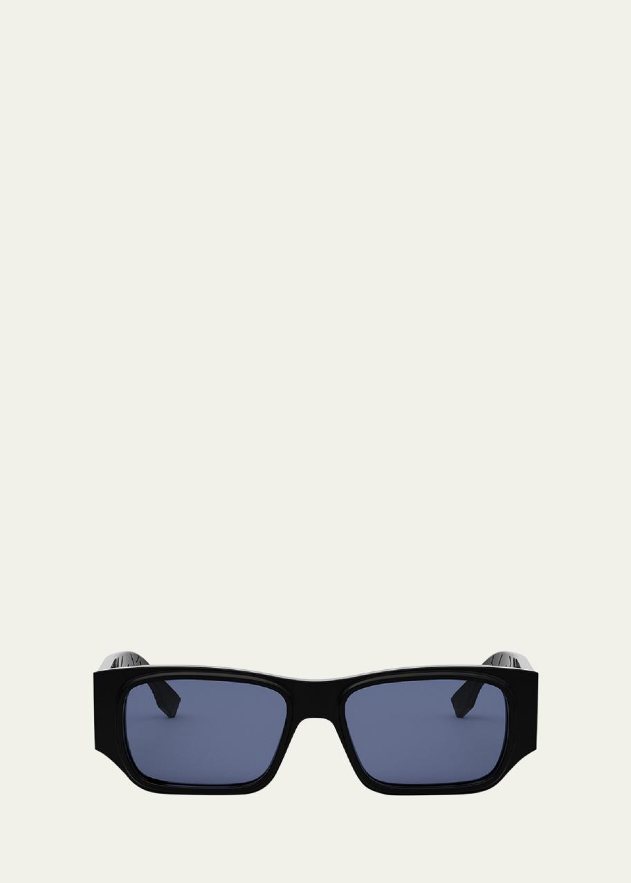Fendi Men's FF Squared Rectangle Sunglasses - Bergdorf Goodman