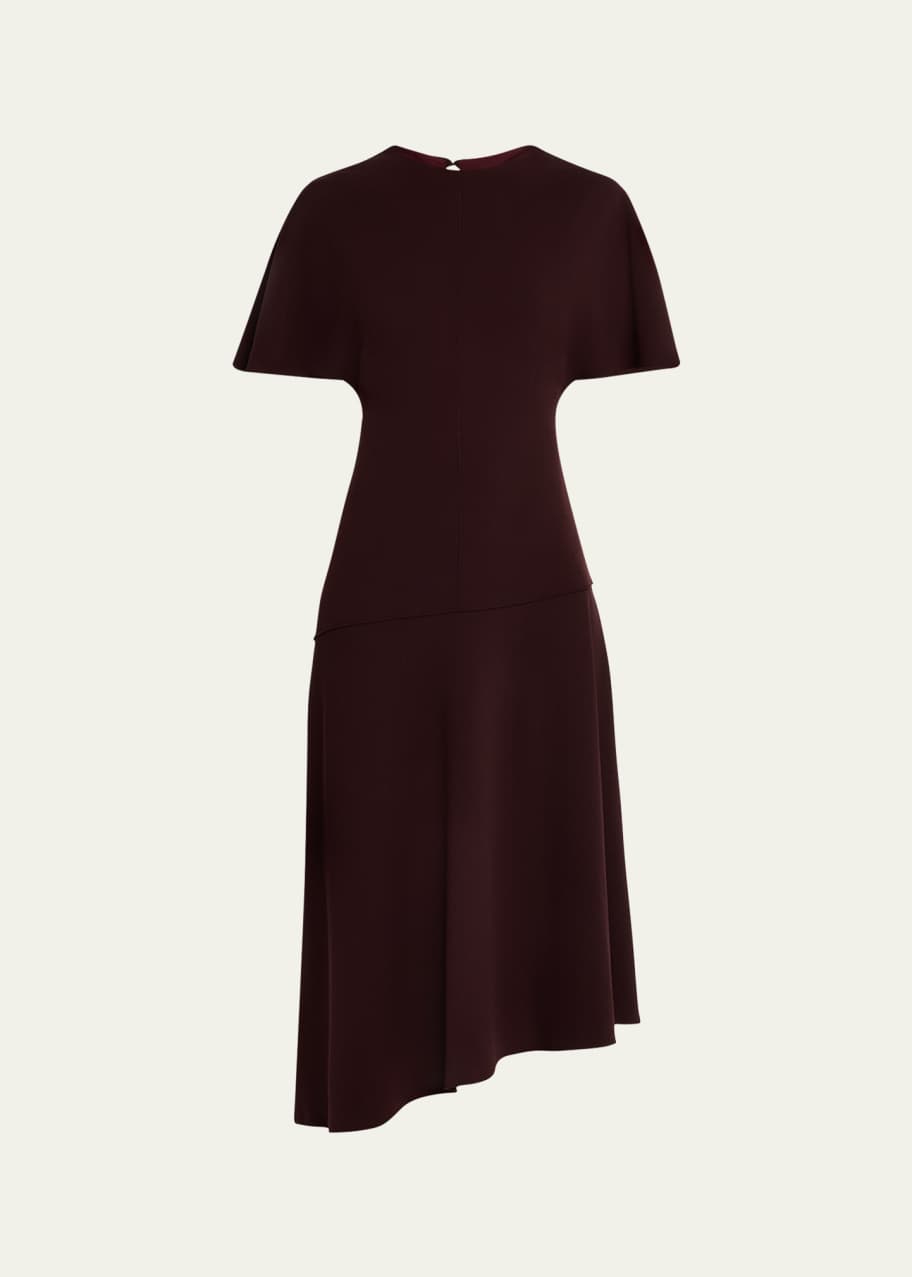 taupe bodycon midi dress Sylvie