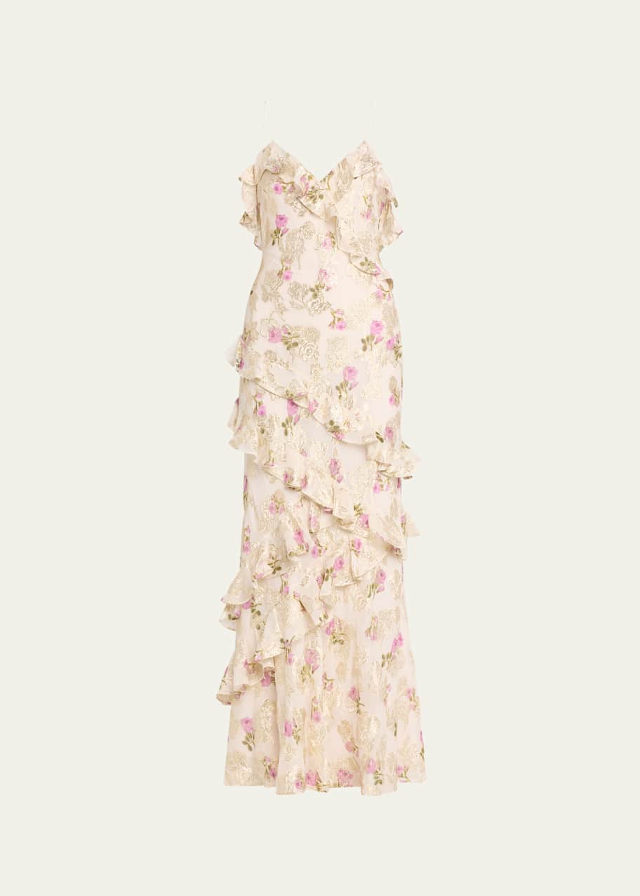 Image 1 of 1: Rialto Silk Maxi Dress