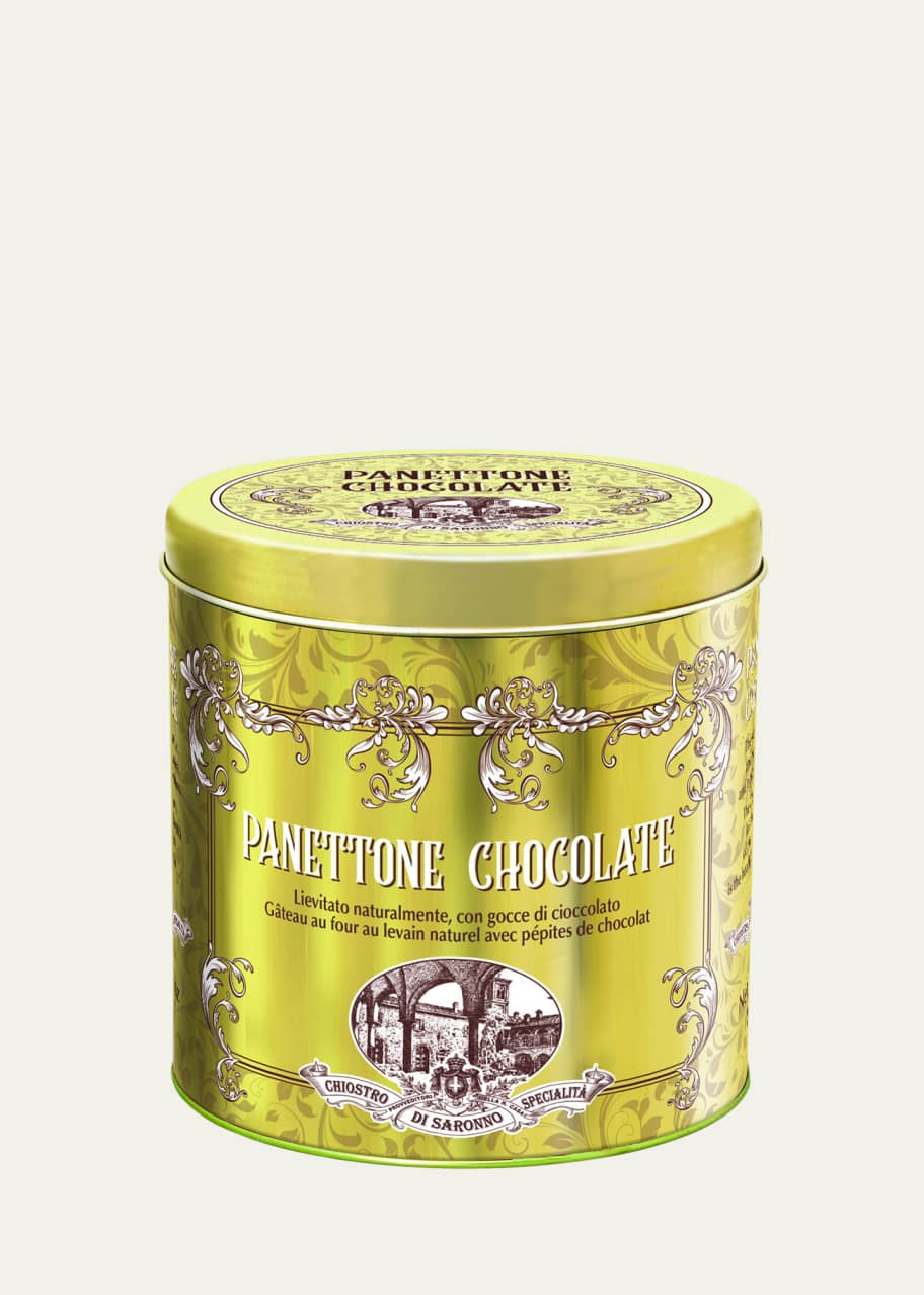 Image 1 of 1: Chocolate Chip Panettone Metal Tin, 3.5 oz