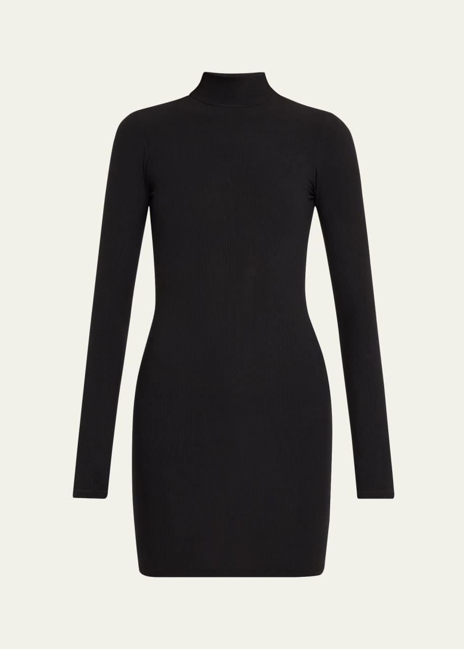 SKIMS Soft Lounge Ribbed Mock-Neck Mini Dress - Bergdorf Goodman