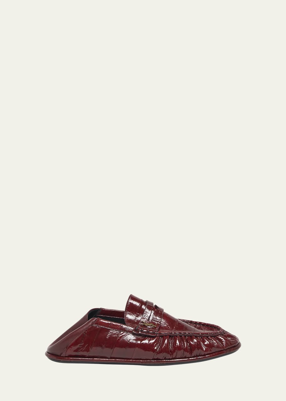 Saint Laurent Eel YSL Convertible Penny Loafers - Bergdorf Goodman