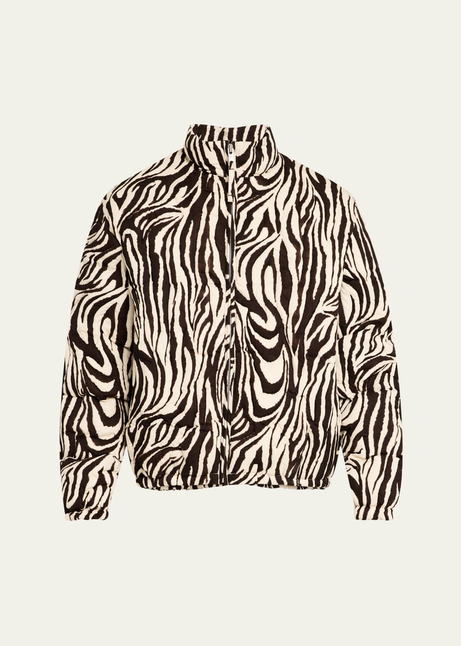 【ERL】Puffer JACKET/L ERL Men's Gradient Checker Hooded Puffer Jacket Size XL NEW